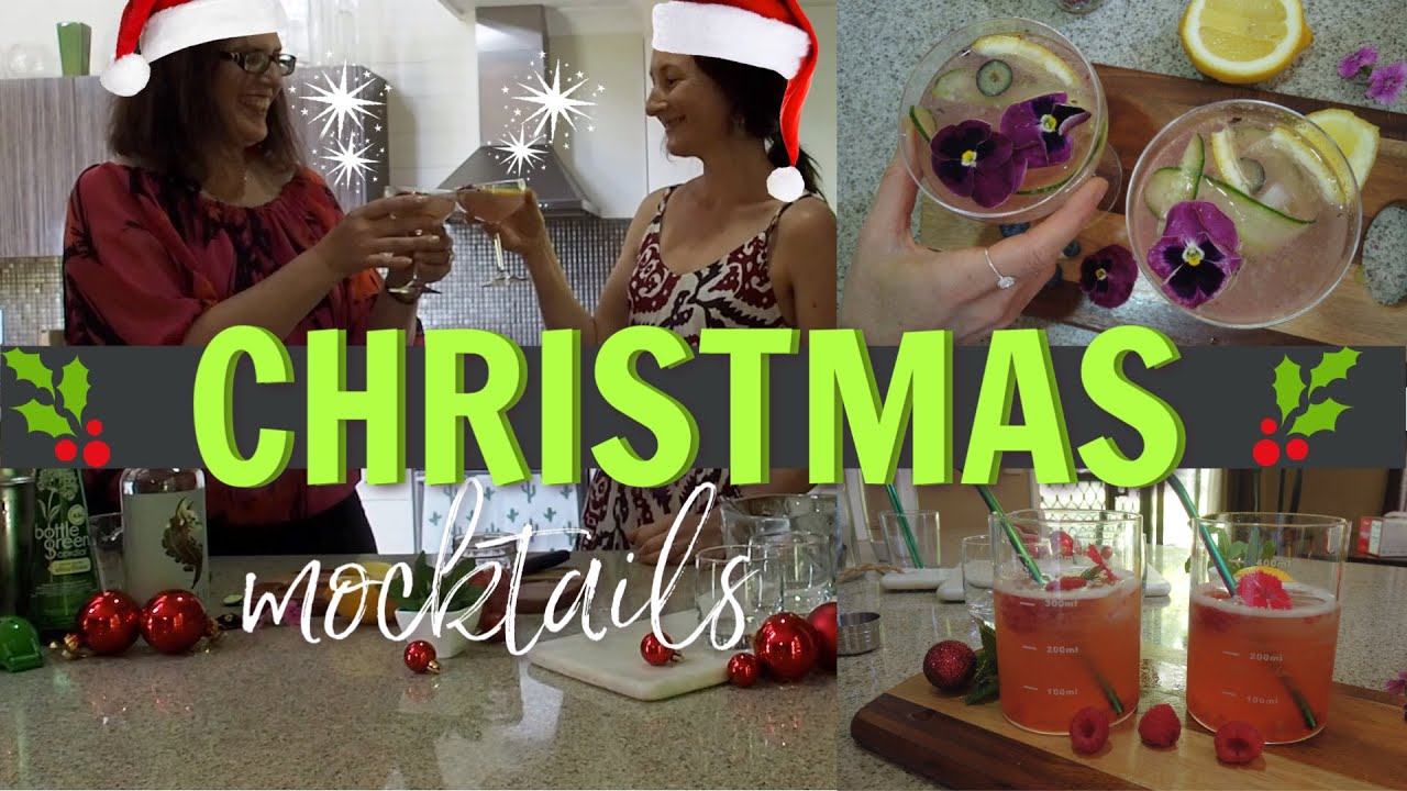 How To Make NON ALCOHOLIC DRINKS for Christmas | 3 Easy Mocktail Recipes