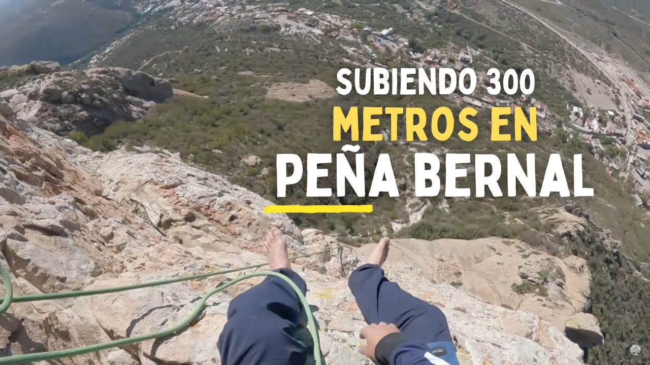 “Hombres de Barranca en la Peña de Bernal: ¡La Tercera Peña Más Alta del Mundo!”