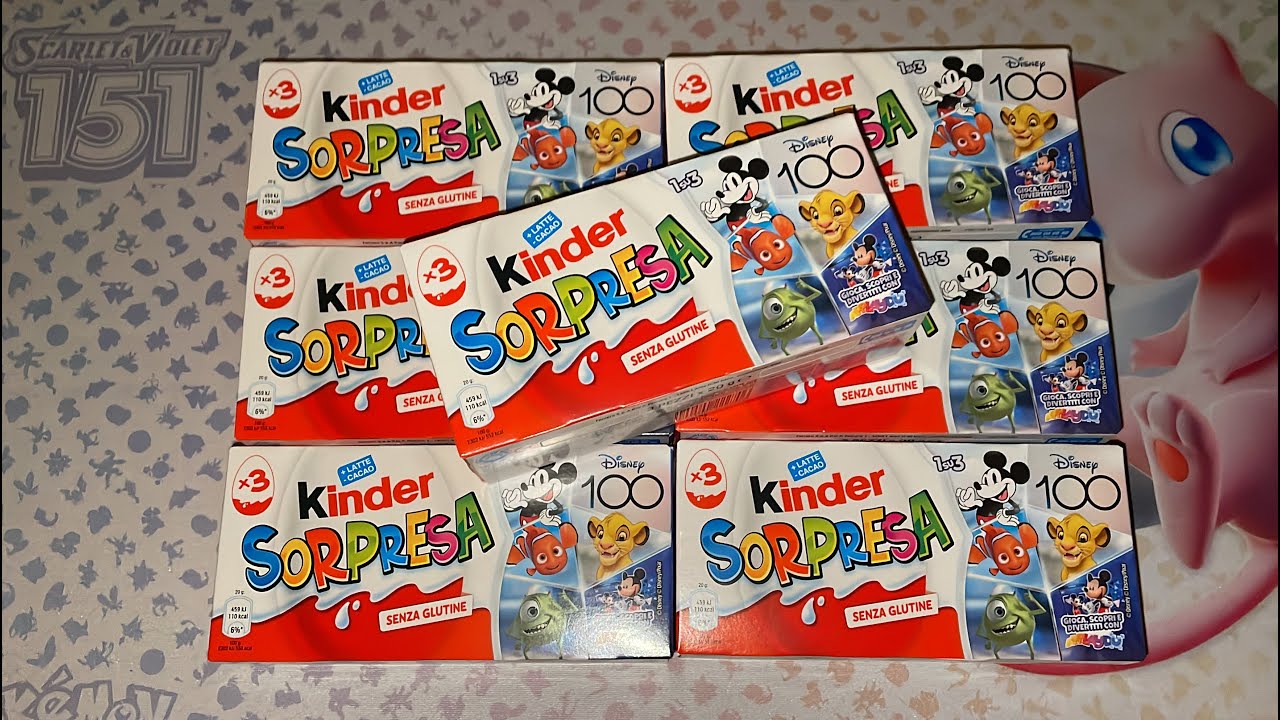 Apriamo 7 confezioni KINDER SORPRESA DISNEY 100!!! 😍