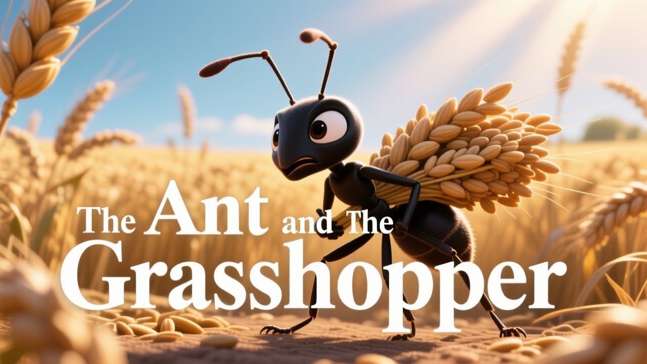 The Ant and the Grasshopper | Mindful Story for Kids 🐜🦗