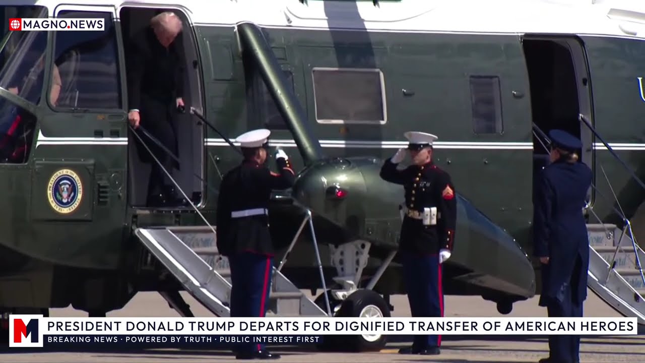 🇺🇸 Donald Trump Departs for Dover, Delaware to Attend Dignified Transfer of American Heroes [LIVE]