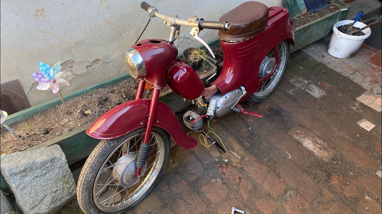 Jawa 555 po 5ti letech , 1. Video v roce 2023