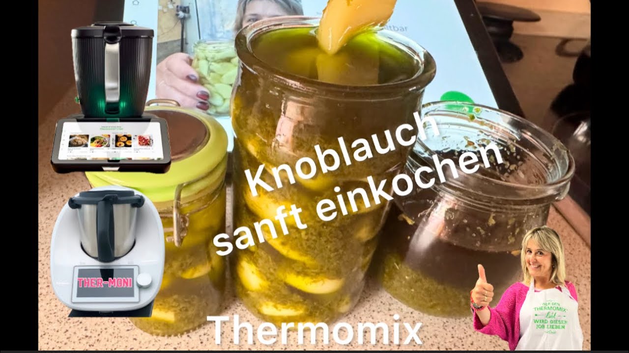 Knoblauch sanft im Thermomix einkochen