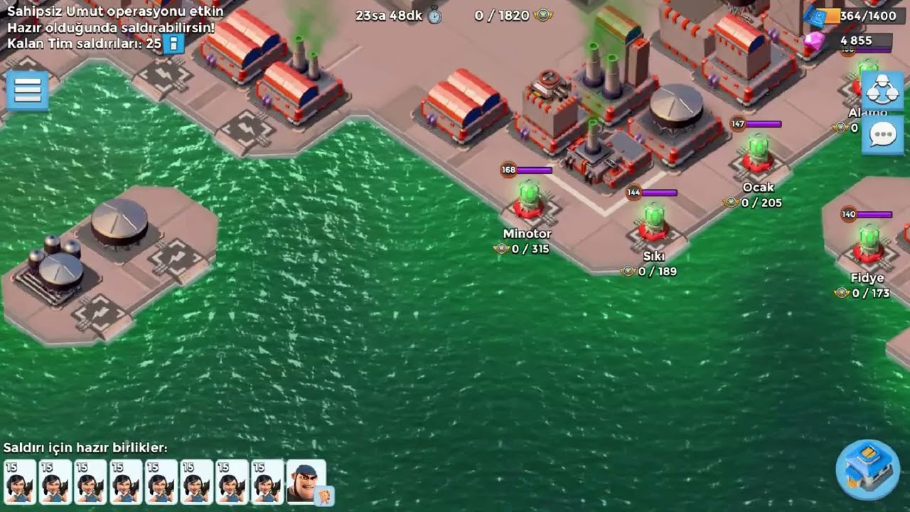 Boom Beach - Minotaur and Chimera - Zooka Bullit Tactic