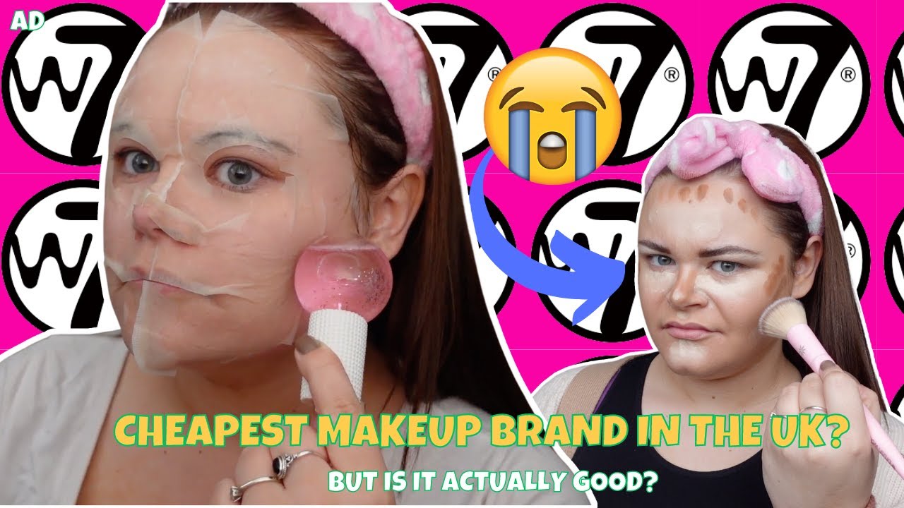 ONLY USING W7 COSMETICS FOR 24 HOURS....SKINCARE, MAKEUP, NAILS AND MORE! CHEAPEST UK BEAUTY BRAND?