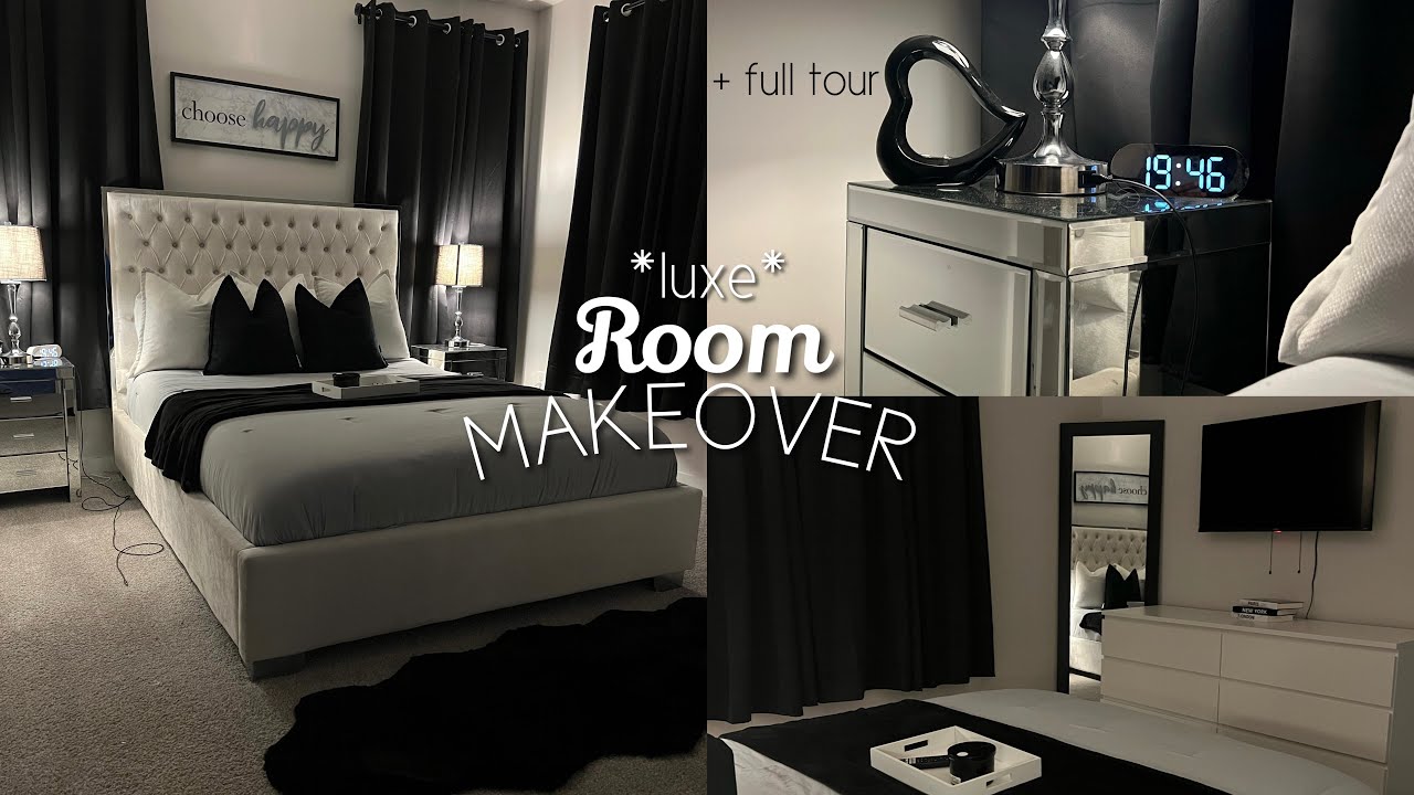 *EXTREME* luxury room transformation + in depth room tour | decorate with me!