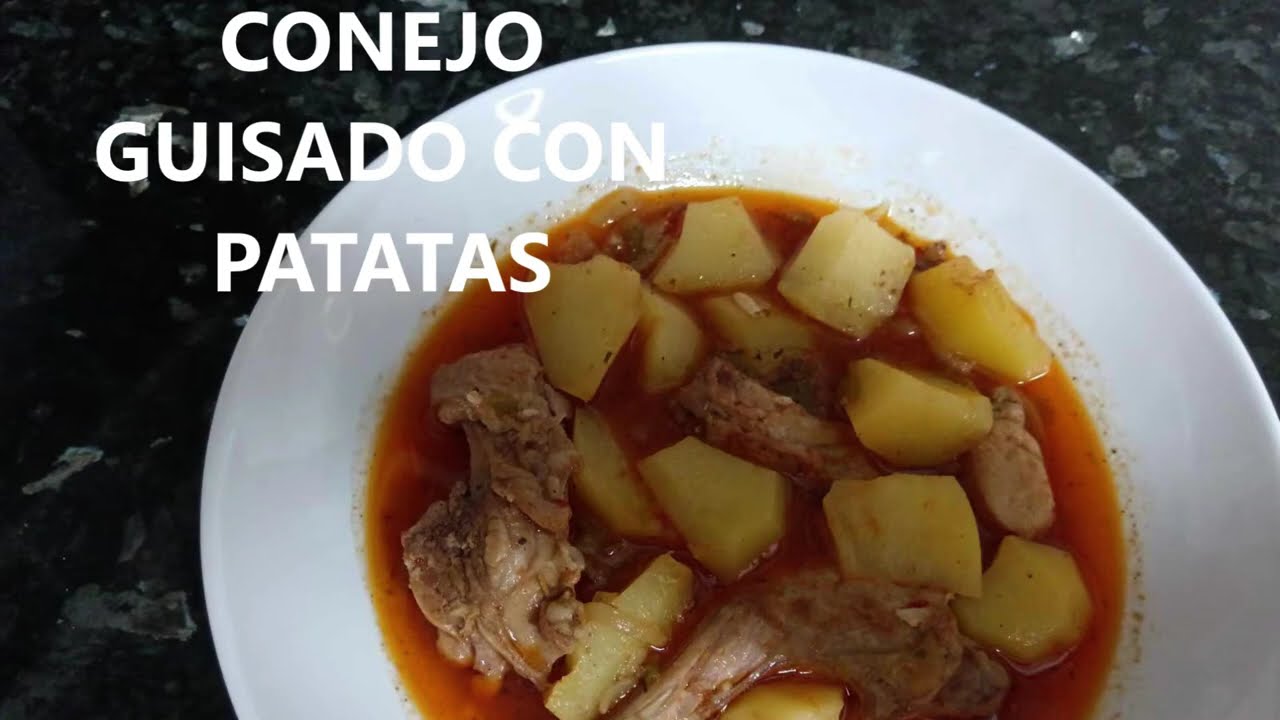 👍👍Guiso tradicional de CONEJO CON PATATAS que puedes preparar en casa muy fácilmente.