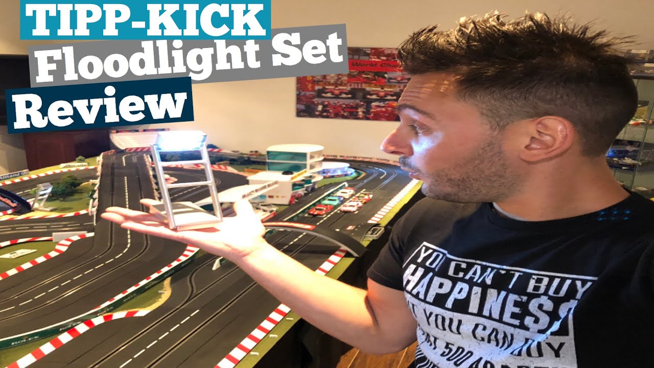 TIPP-KICK FLOODLIGHT set review! Lighting solutions for my Carrera Digital 132 Track.