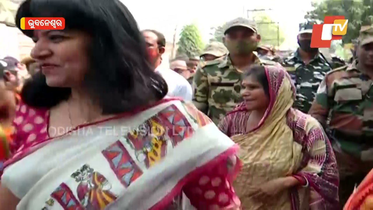 BJP MP Aparajita Sarangi Takes Out ‘Padyatra’ In Bhubaneswar