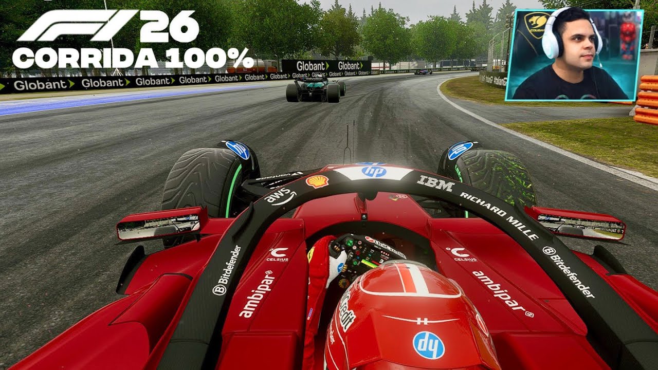 Charles Leclerc Ferrari SF26 2026 I Corrida GP de Monza 4K I F1 25 Gameplay
