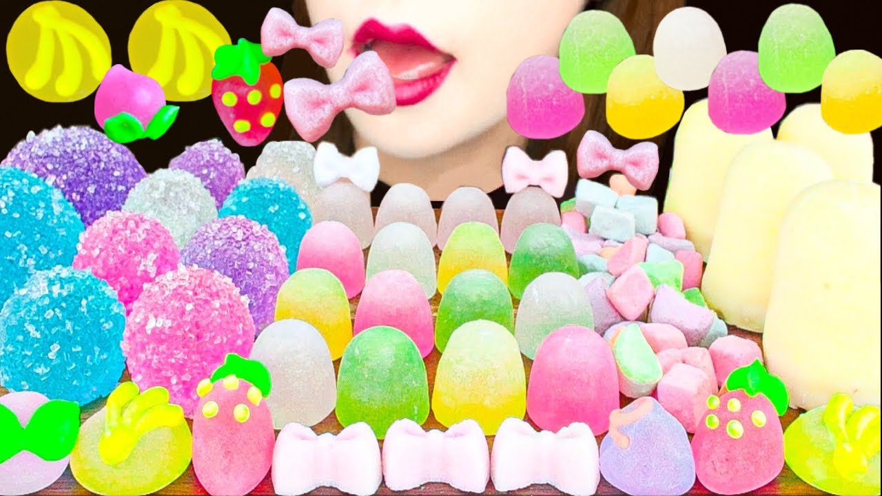 【ASMR】BON BON CANDY PARTY🍭MUKBANG 먹방 食べる音 EATING SOUNDS NO TALKING