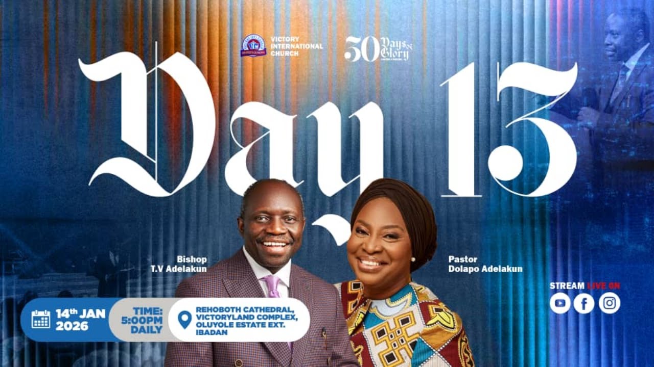 30 DAYS OF GLORY || 2026 FASTING & PRAYER (DAY 13) || 14-01-2026