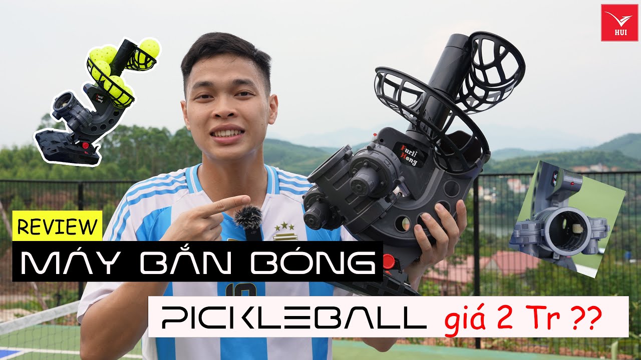 Review máy bắn bóng Pickleball giá 2 triệu - Rẻ mà chất | QUỐC HÚI SPORT