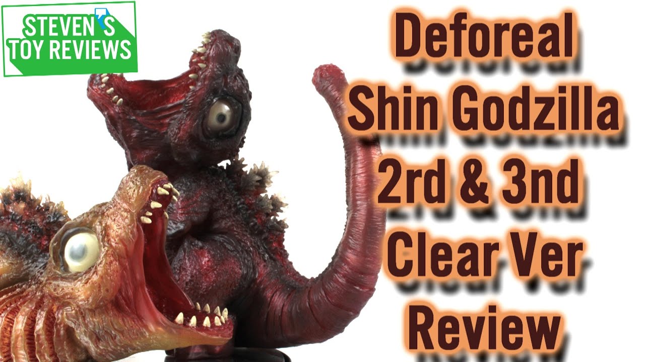 Обзор Deforeal Shin Godzilla 2nd Form и 3rd Form Clear Ver