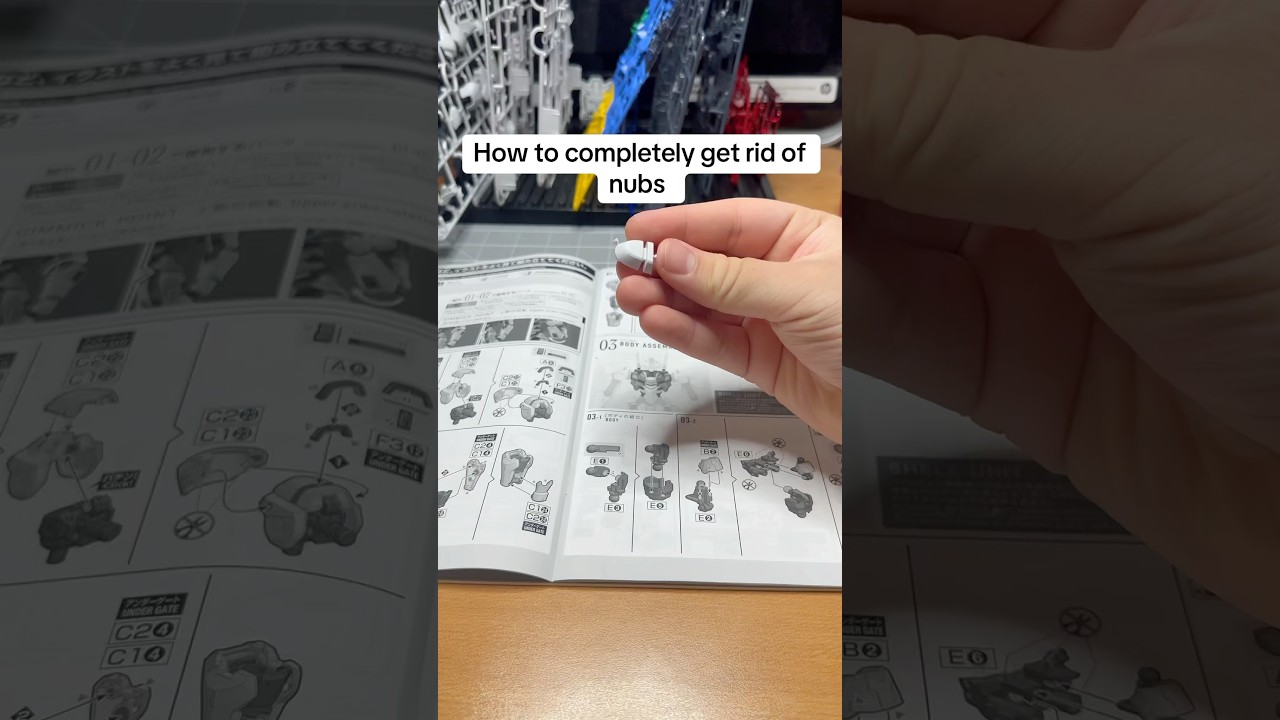 How to completely get rid of nubs #gunpla #gundam #gundamcommunity #gundambuilder #shorts