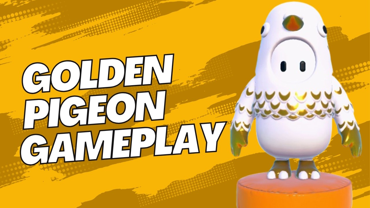Maining The New Golden Pigeon Skin | Fall Guys Gameplay