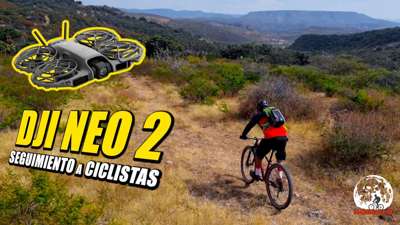 DJI NEO 2 Prueba de Seguimiento a Ciclistas Audaces y Valientes en un Cerro Misterioso