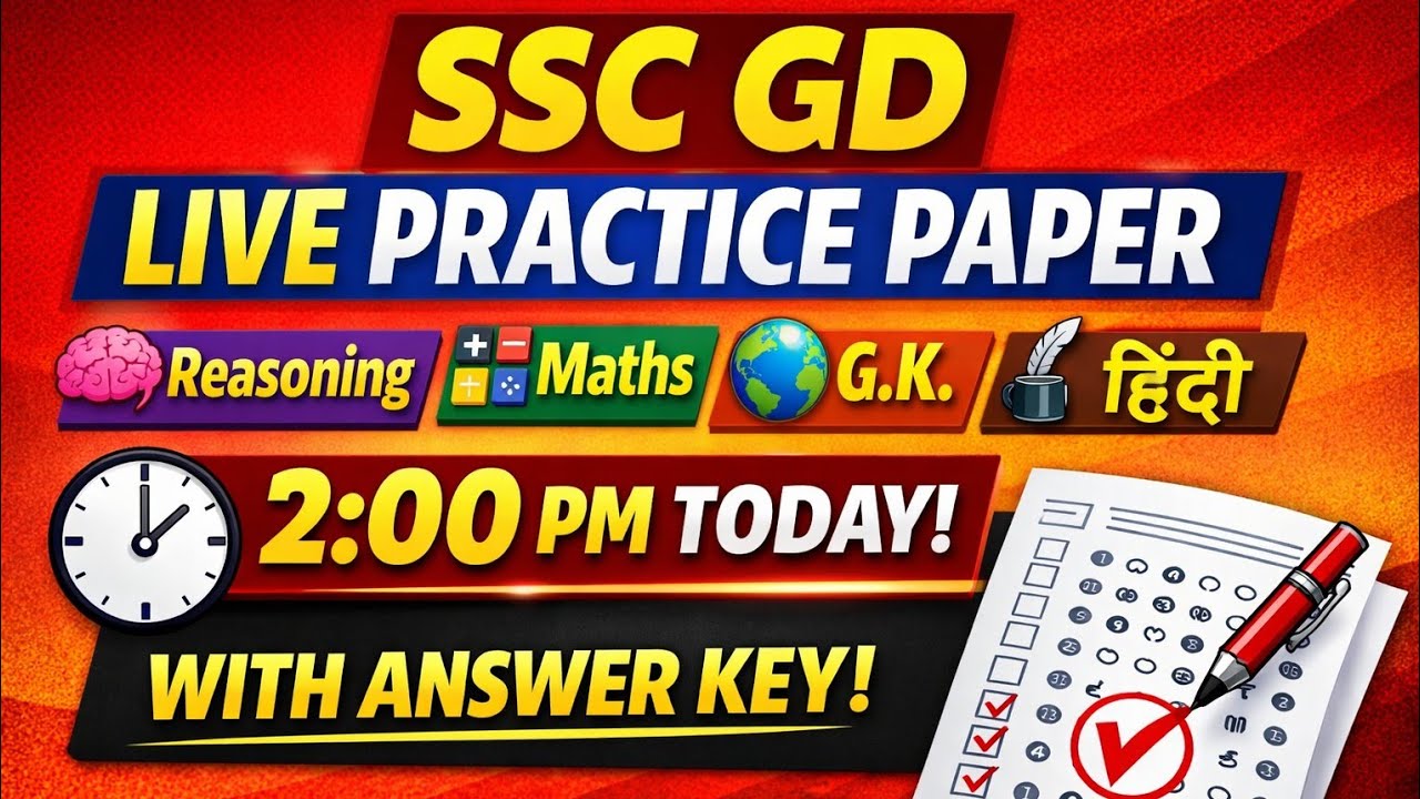 🎯SSC CGL 2026 | 100 Questions Full Practice Set | Real Exam Level Mock #ssc#sscgd#exam#upsc#sscgl