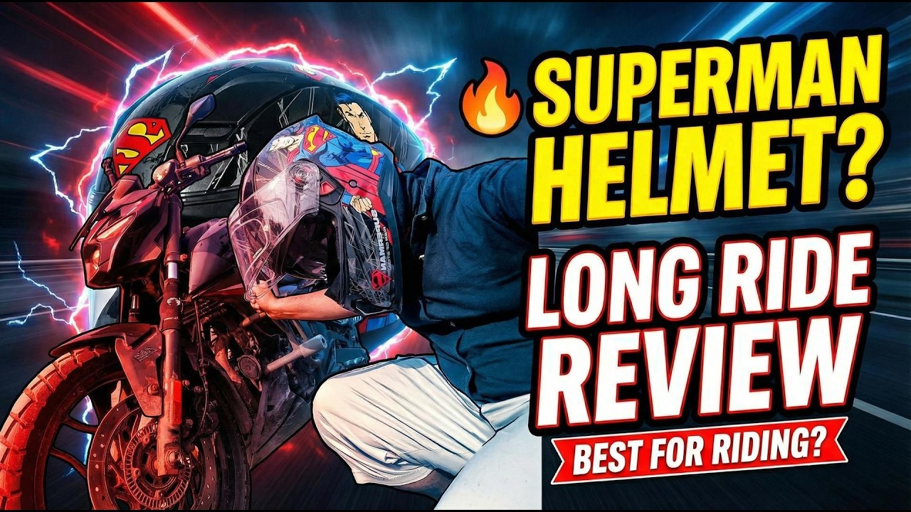 Studds Helios SUPERMAN 🦸 Edition Long Ride 🤟 Review