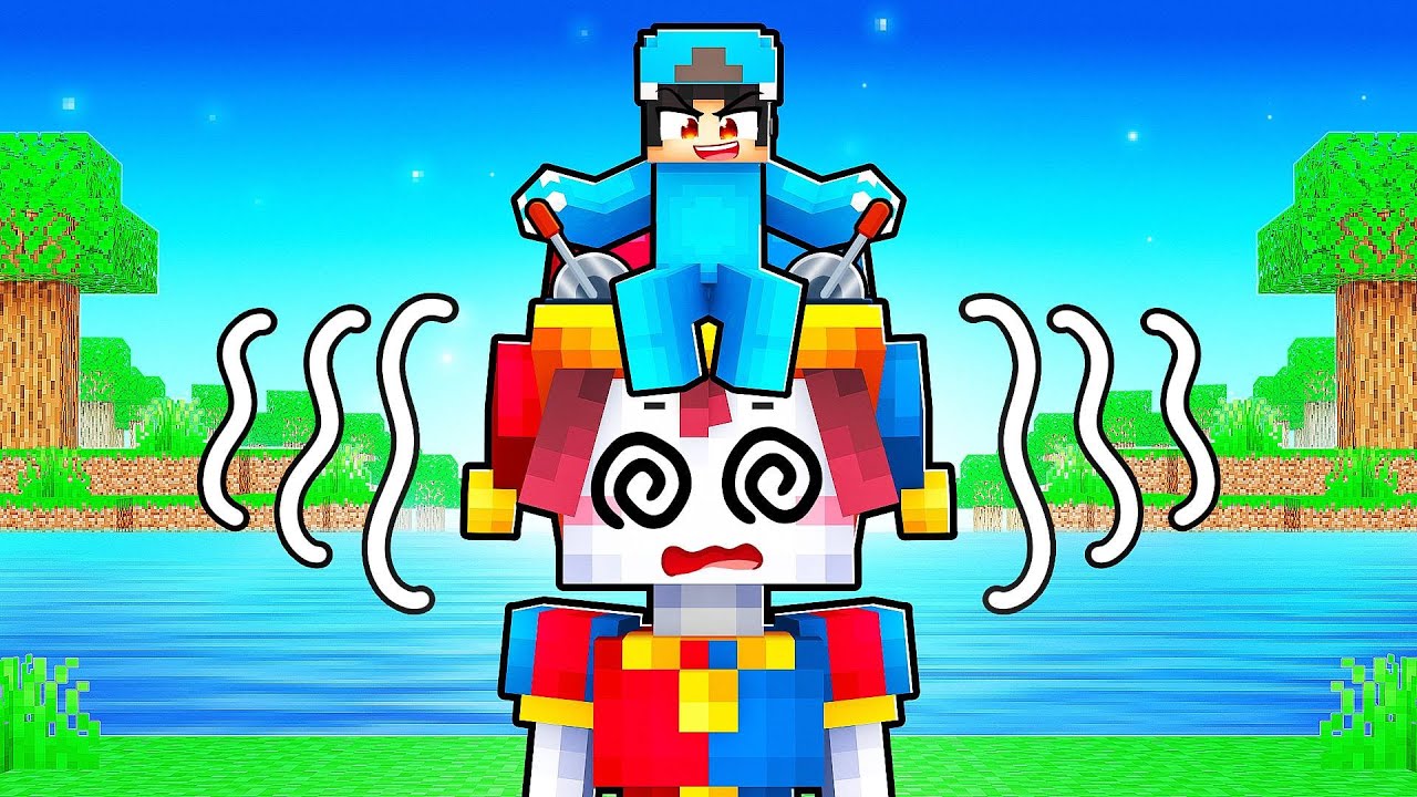 Minecraft But I MIND CONTROL POMNI! The Amazing Digital Circus With Crazy Fan Girl!