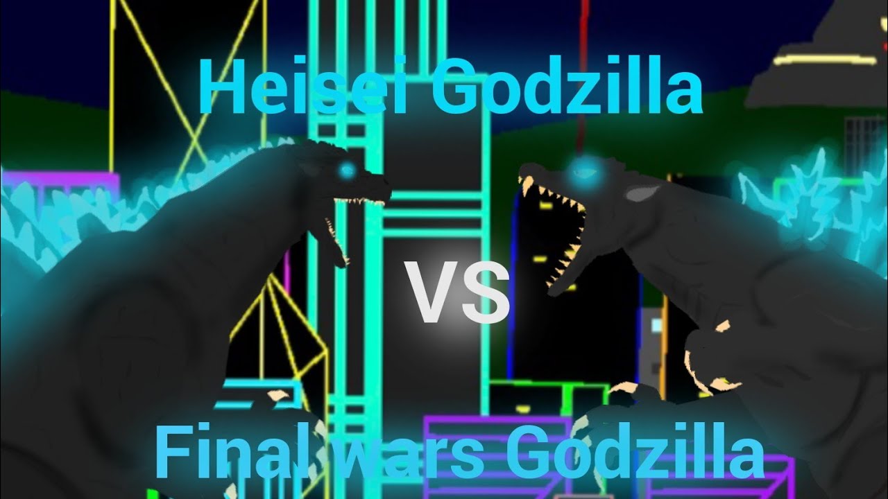 Heisei Godzilla Vs Final wars Godzilla | Animation | Sh&iacute;n Cre&aacute;t&iacute;ons