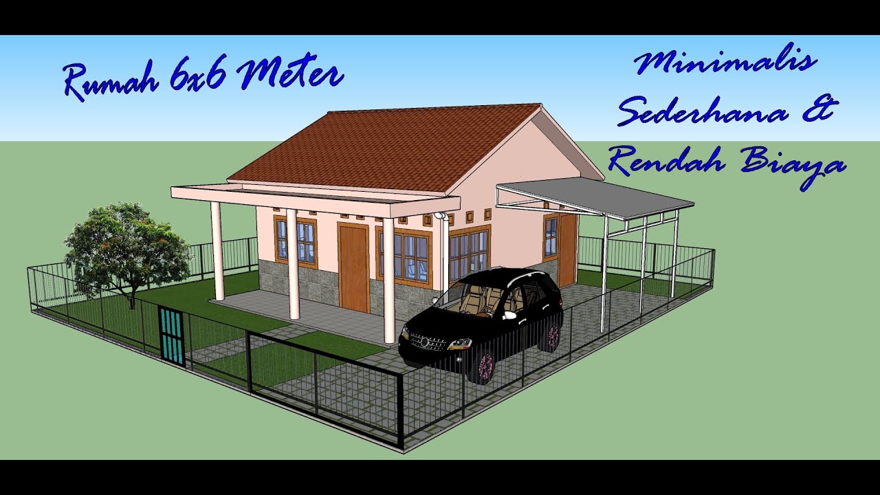 Rumah minimalis, 6x6 meter