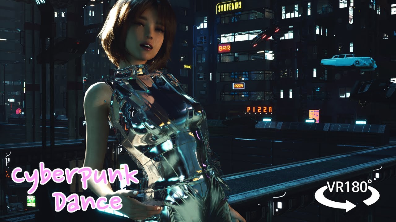 [VR 180 3D] Sci-Fi city  - Dance