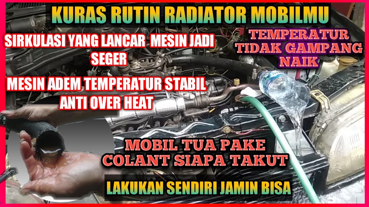 Cara Menguras Air Radiator Mobil Komplit || Suzuki Esteem
