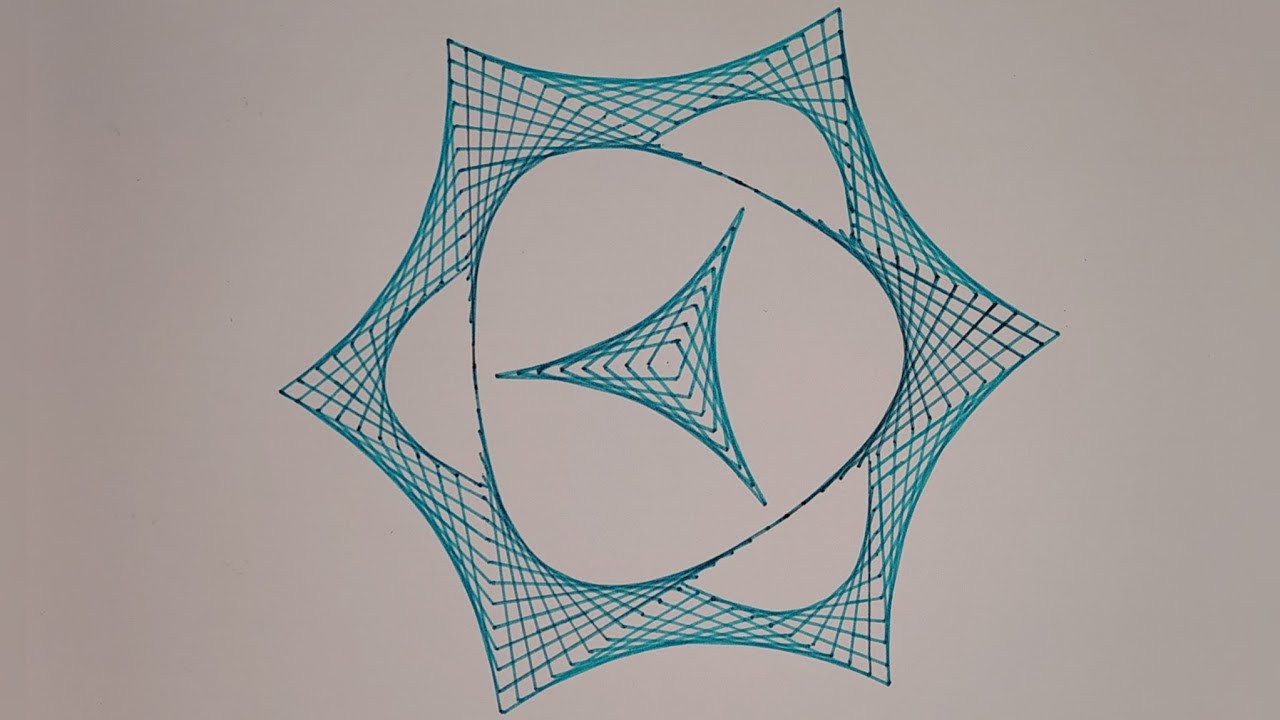 How To Draw Spirograph Pattern With Ruler And Compass || Geometric Art Tutorial ||