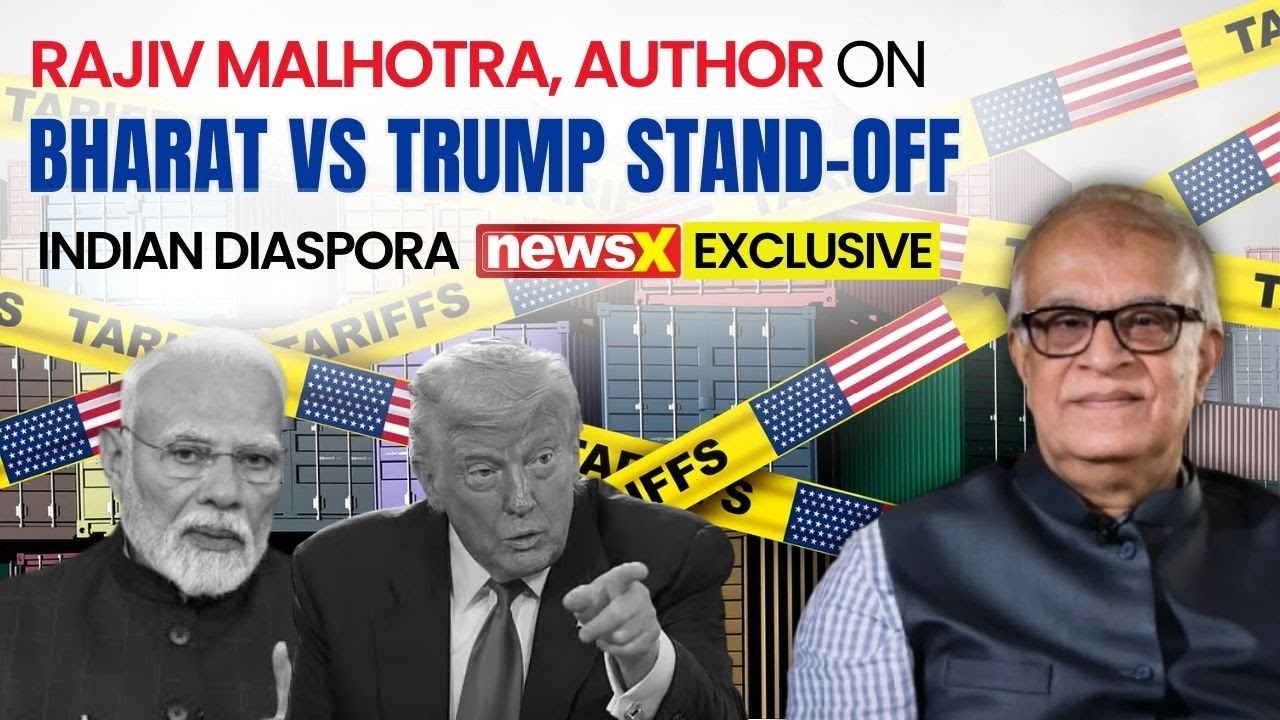 Раджив Малхотра, автор статьи о противостоянии Индии и Трампа | Индийская диаспора на NewsX | Экс...