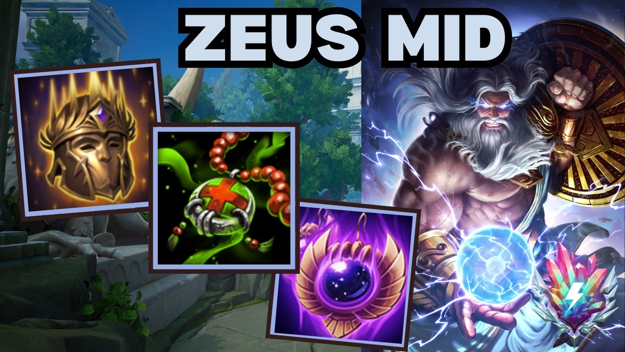 BRUISER ZEUS MID BUILD - Deity Mid Smite 2 Gameplay