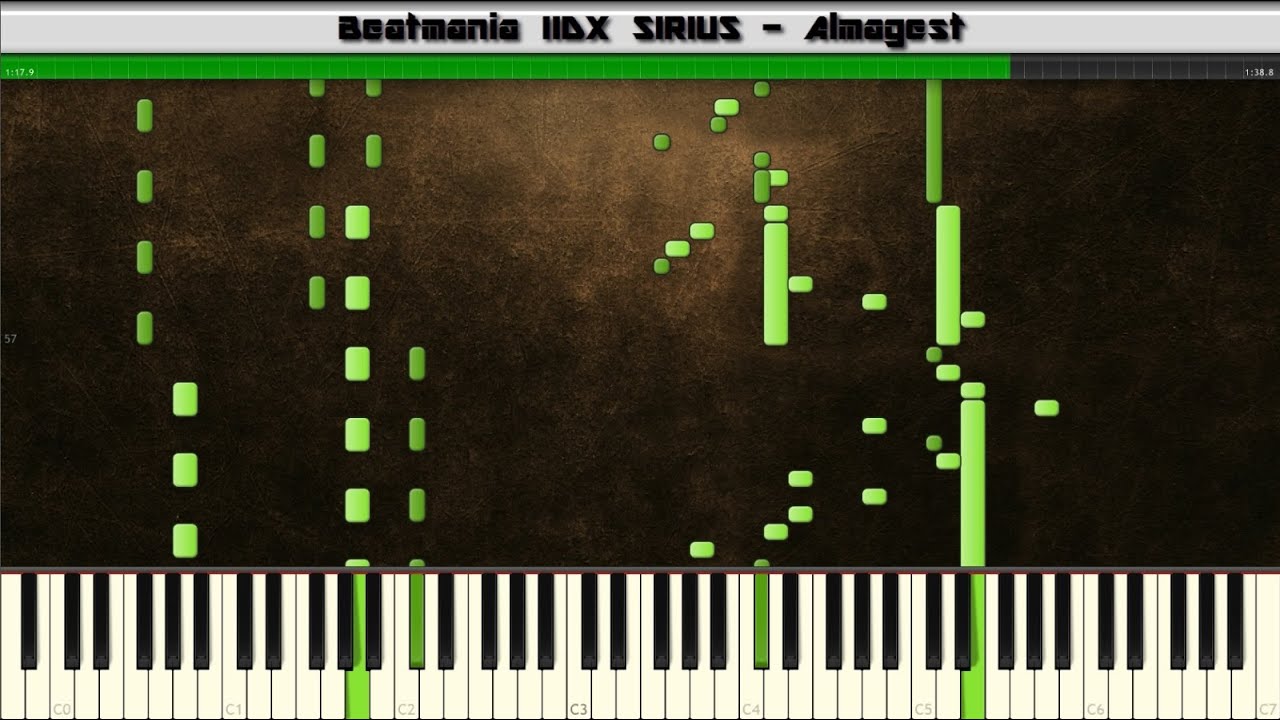 Synthesia: Beatmania IIDX - Almagest | Piano Tutorial (+MIDI)