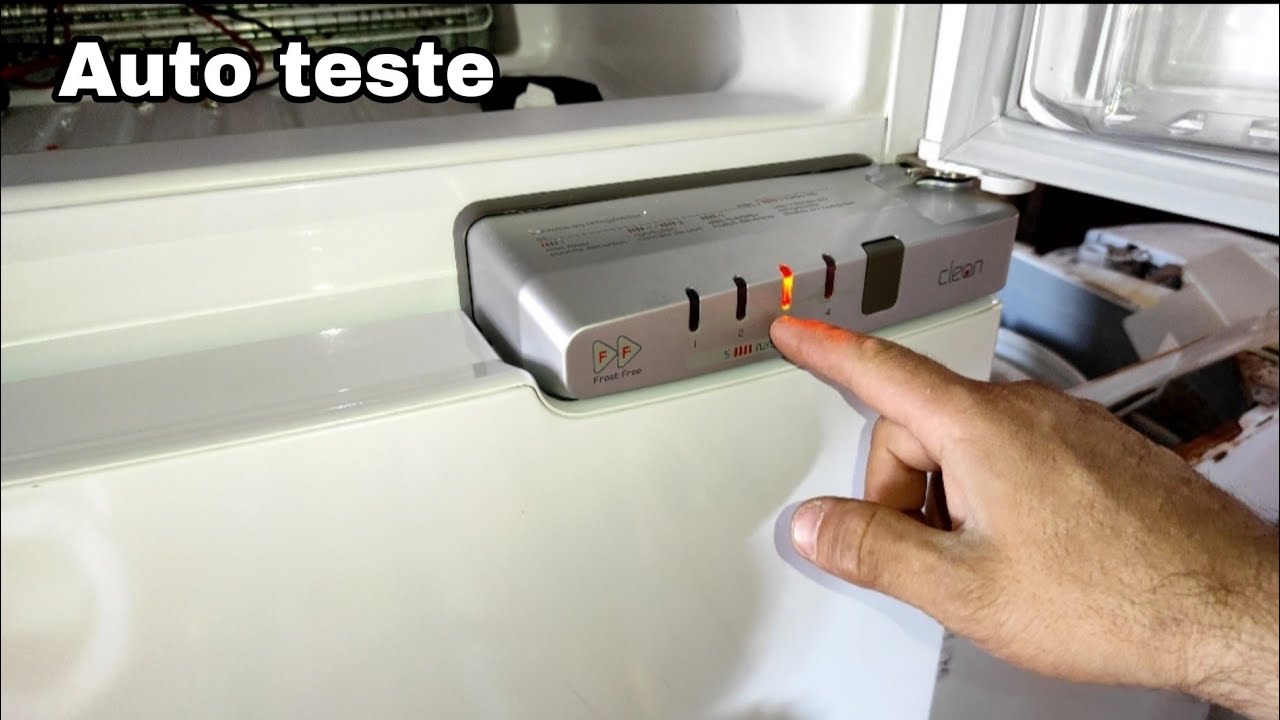 Como fazer o auto teste geladeira Brastemp clen Frost free brm38e, brm39e brm42e