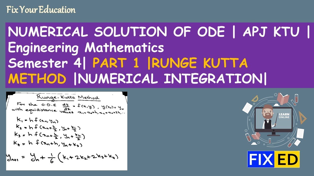 Numerical Solution of ODE | Runge Kutta Method | Part 1 | S4 Engineering Maths  Module 6  KTU