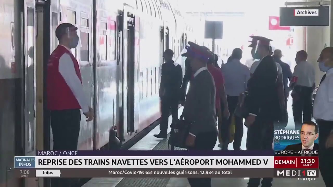 Maroc: reprise des trains navette vers l'aéroport Mohammed V