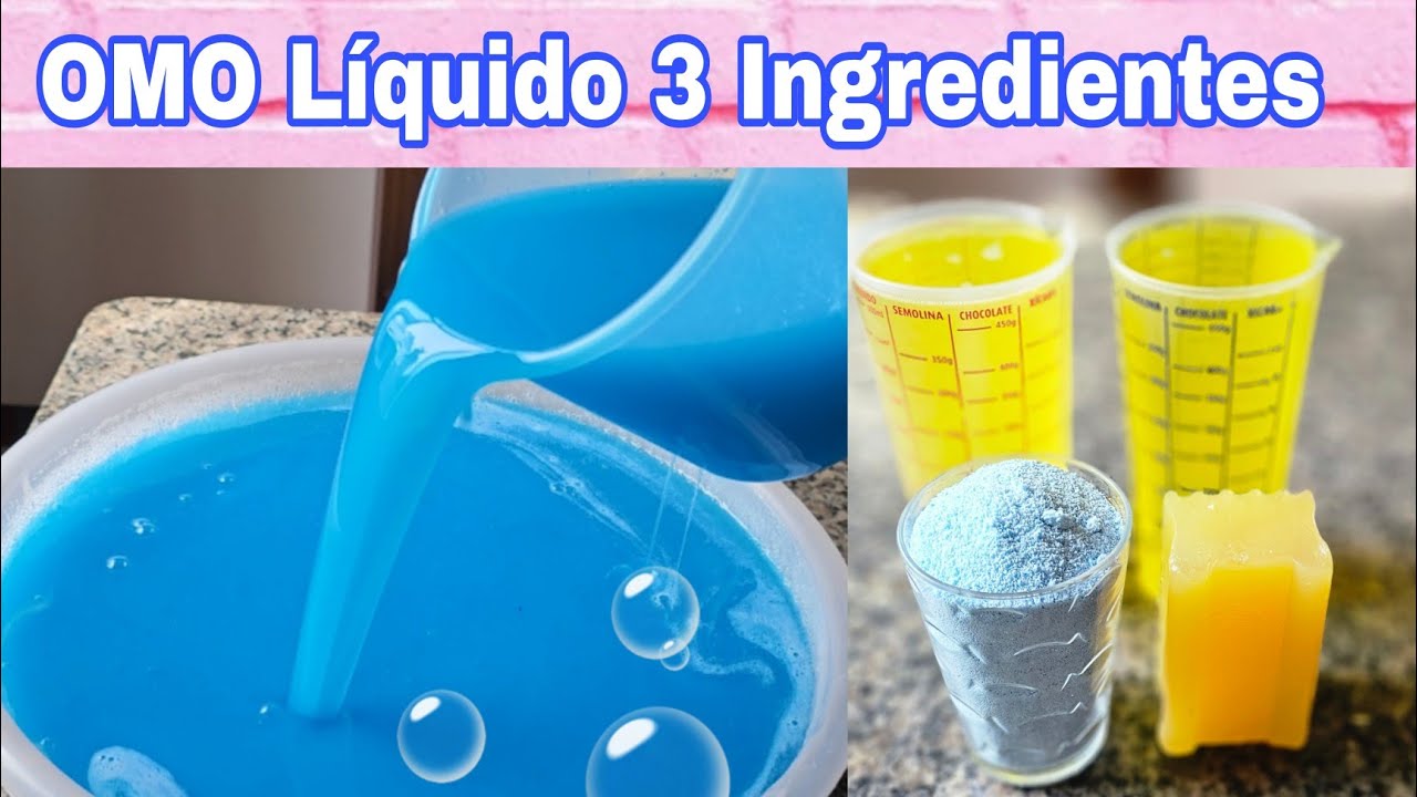 Sabão Líquido OMO Sem SODA com Apenas 3 Ingredientes Concentrado Rende Até 10L