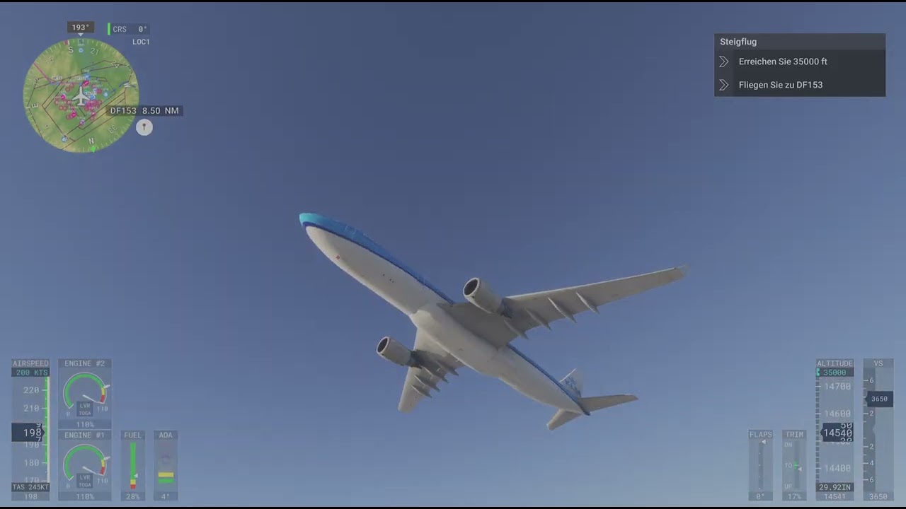 Microsoft Flight Simulator Abflug von Frankfurt
