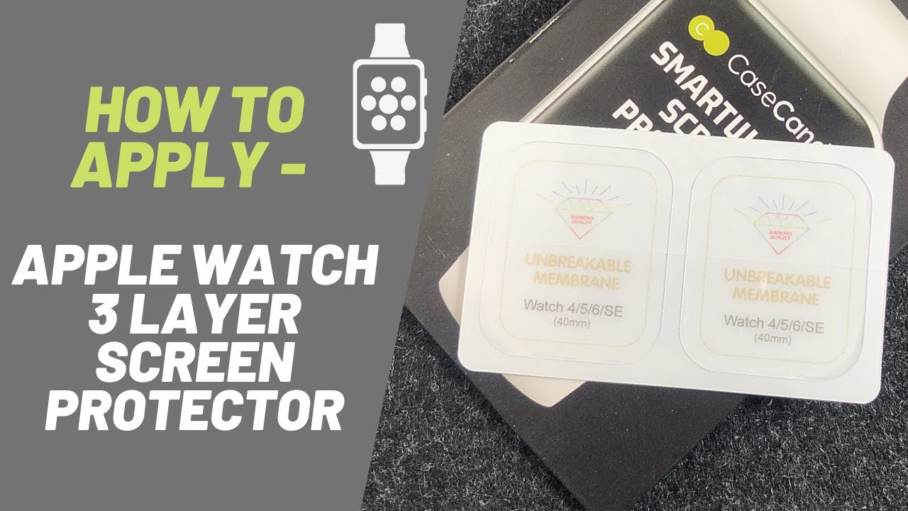 SmartWatch Screen Protector Installation