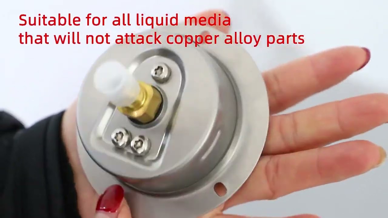 63mm Liquid Filled  refrigerant pressure gauge with silicone filled