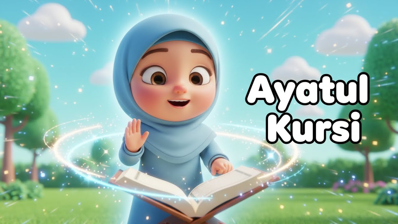 Ayatul Kursi for Kids 🕌 | Animated Qur’an Learning with Omar |Quran for Kids–Omar & Tino English