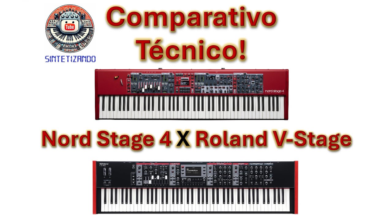 Nord Stage 4 X Roland V-Stage - Comparativo Técnico.