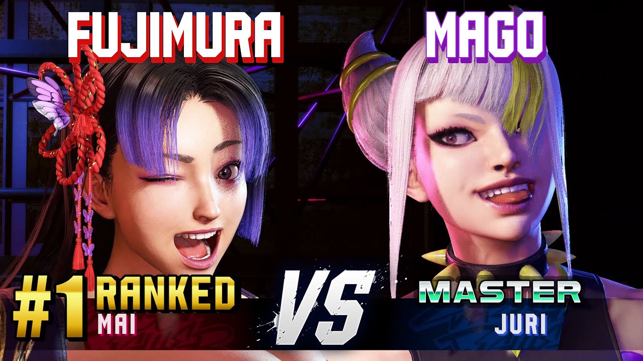 SF6 ▰ FUJIMURA (#1 Ranked Mai) vs MAGO (Juri) ▰ High Level Gameplay