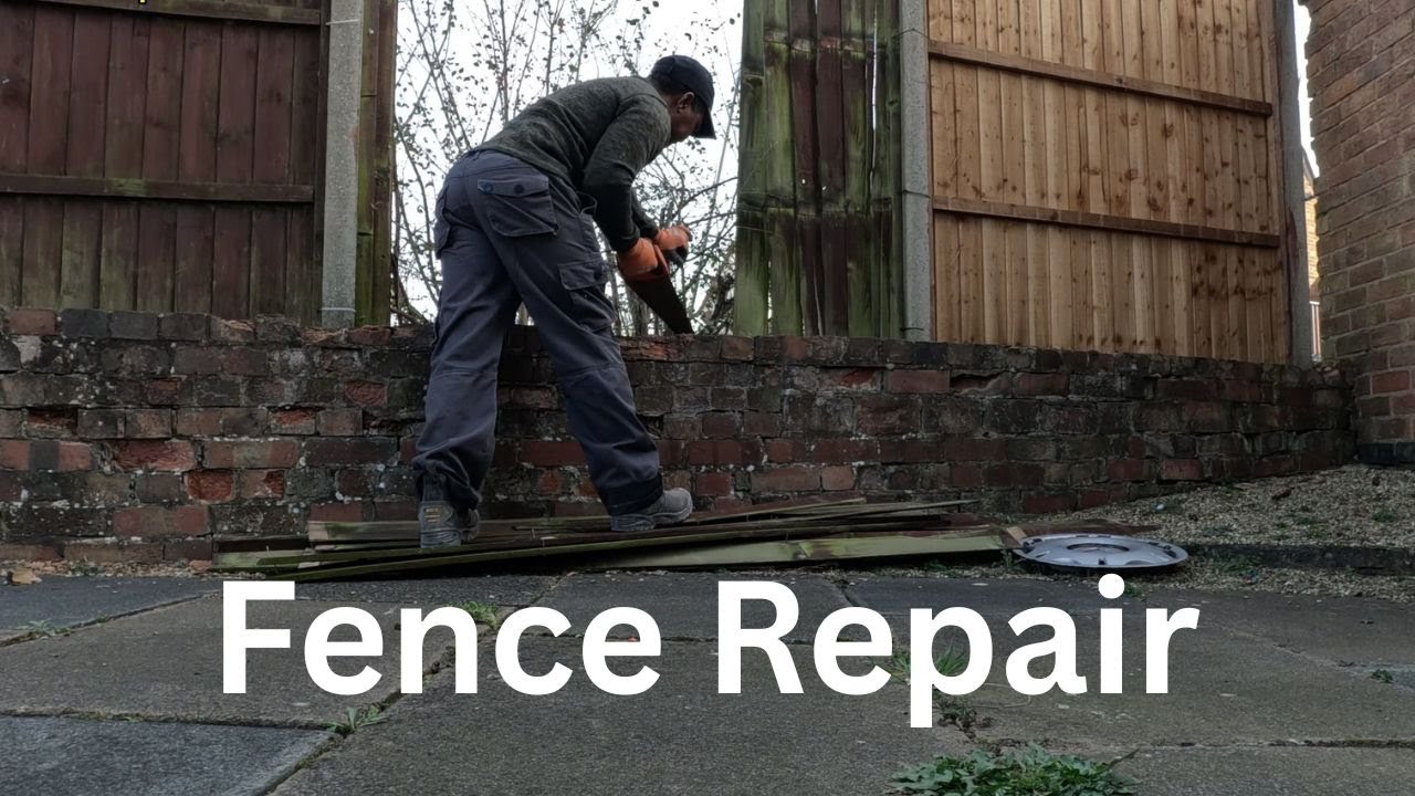 Fencing repair job! Landscaping || Gardening