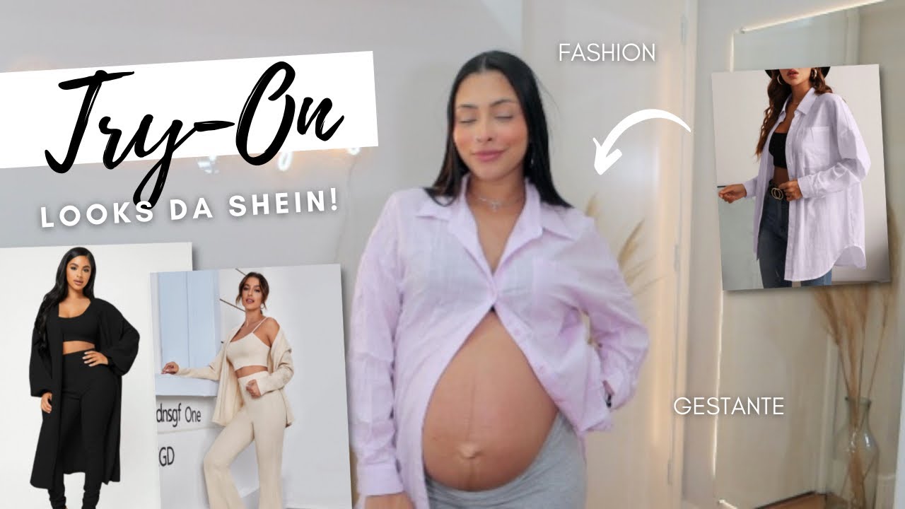 FASHION HAUL: PROVANDO LOOKS GESTANTE DA SHEIN!