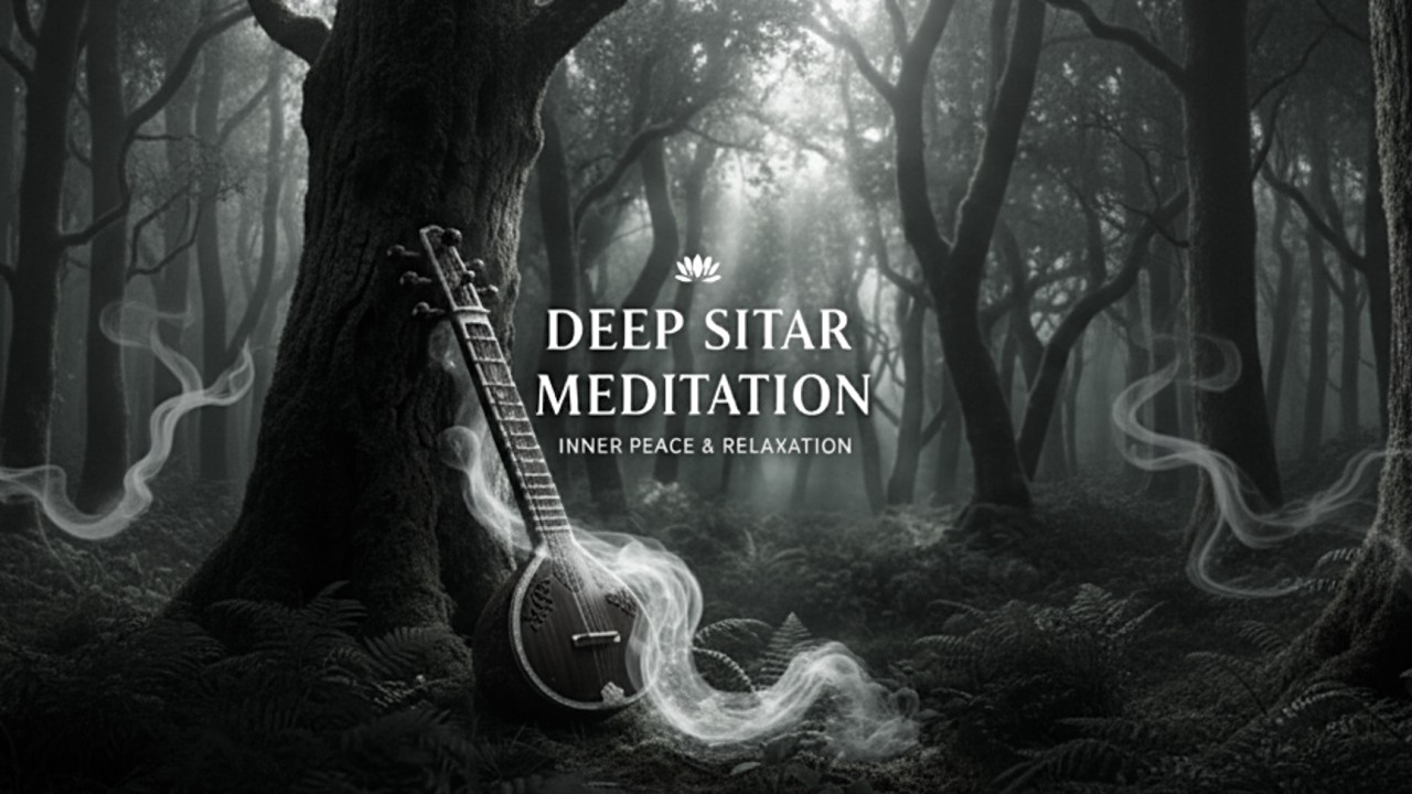 Deep Sitar & Flute Meditation in a Ethereal Forest.