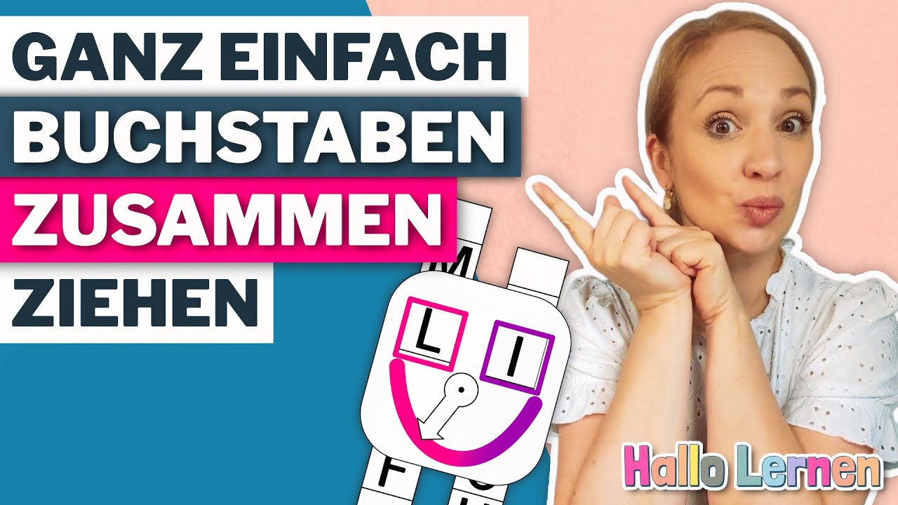 Ganz einfach Buchstaben zusammen ziehen