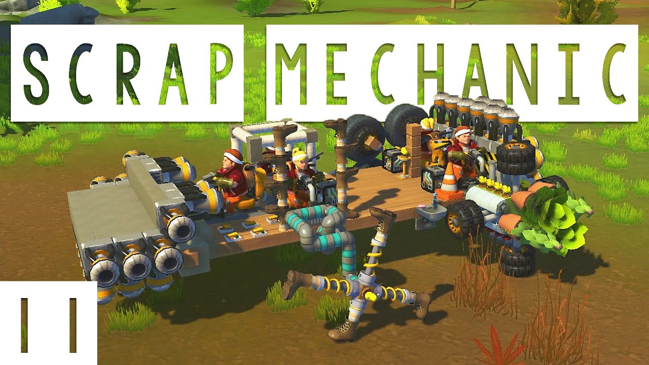Scrap Mechanic Gameplay - #11 - The Collaboration Car! - Let's Play