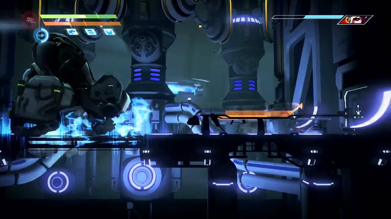 Strider(PS4) - Mecha Pon Gorilla Mechanical Boss Fight [Hard Mode]