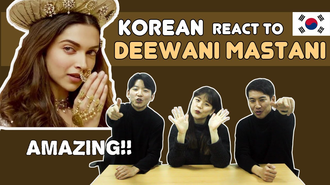Korean React To Deewani Mastani l Full Video Song l Bajirao Mastani
