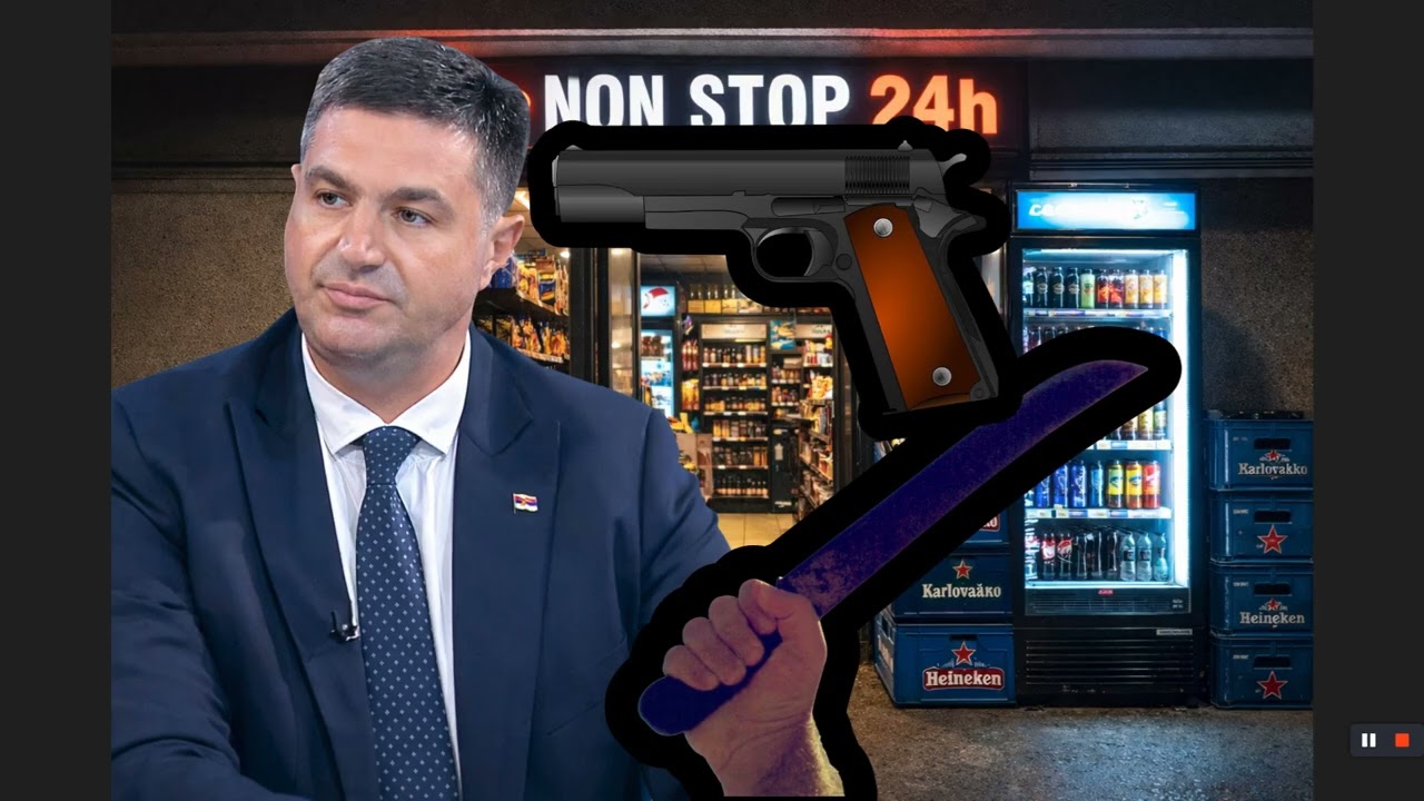 GRADONAČELNIK NI&Scaron;A(SNS) JUNAČKI ODUZEO PI&Scaron;TOLJ i MAČETU PLJAČKA&Scaron;U PRODAVNICE. POGLEDAJTE...